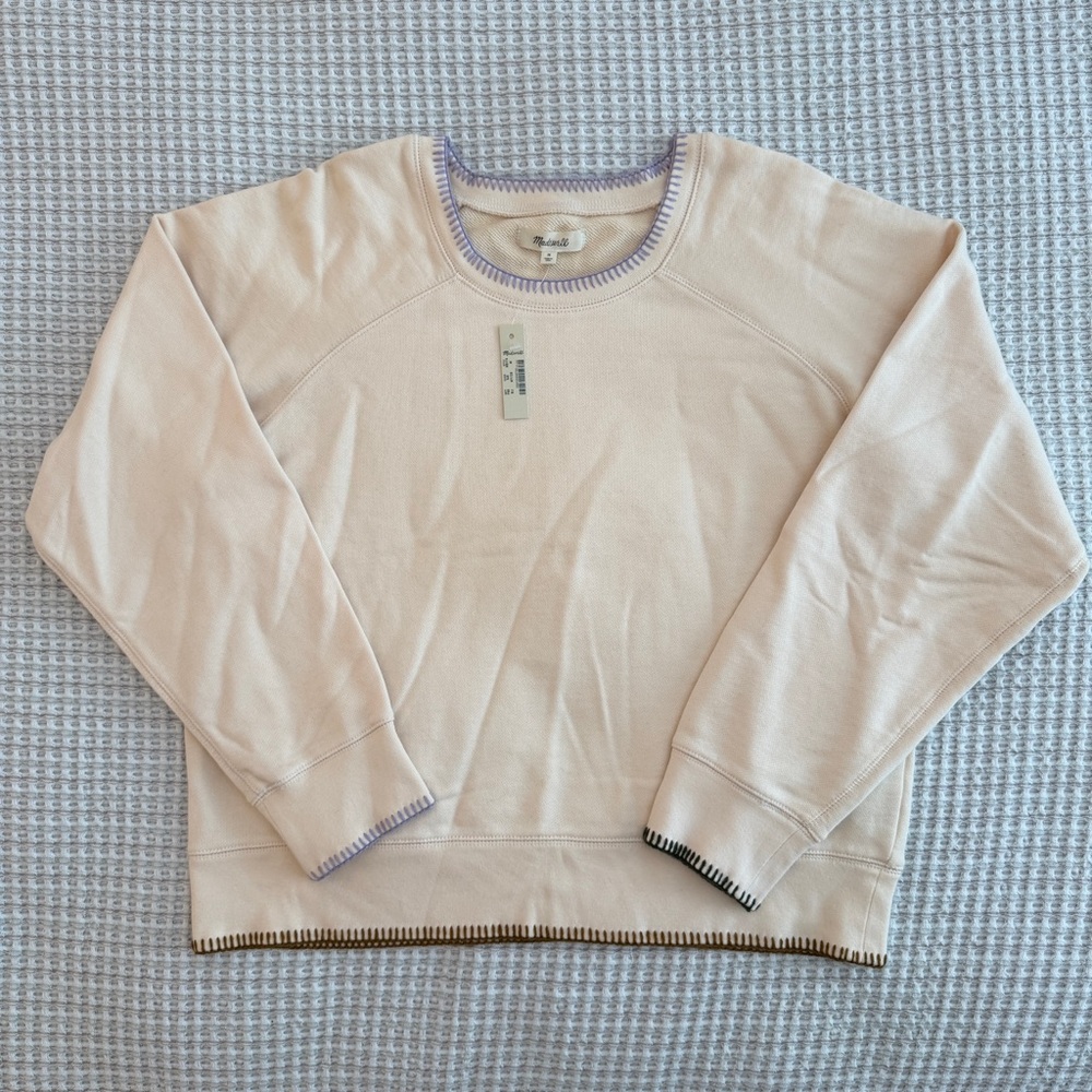 NWT Madewell Stitched Sweatshirt